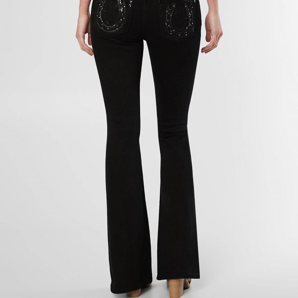 NWOT Miss Me Mid-Rise Flare Stretch Jean - Picture 4 of 16